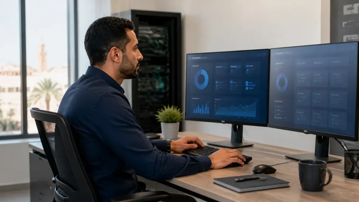 Administrateur supervisant les systèmes informatiques d’une PME
